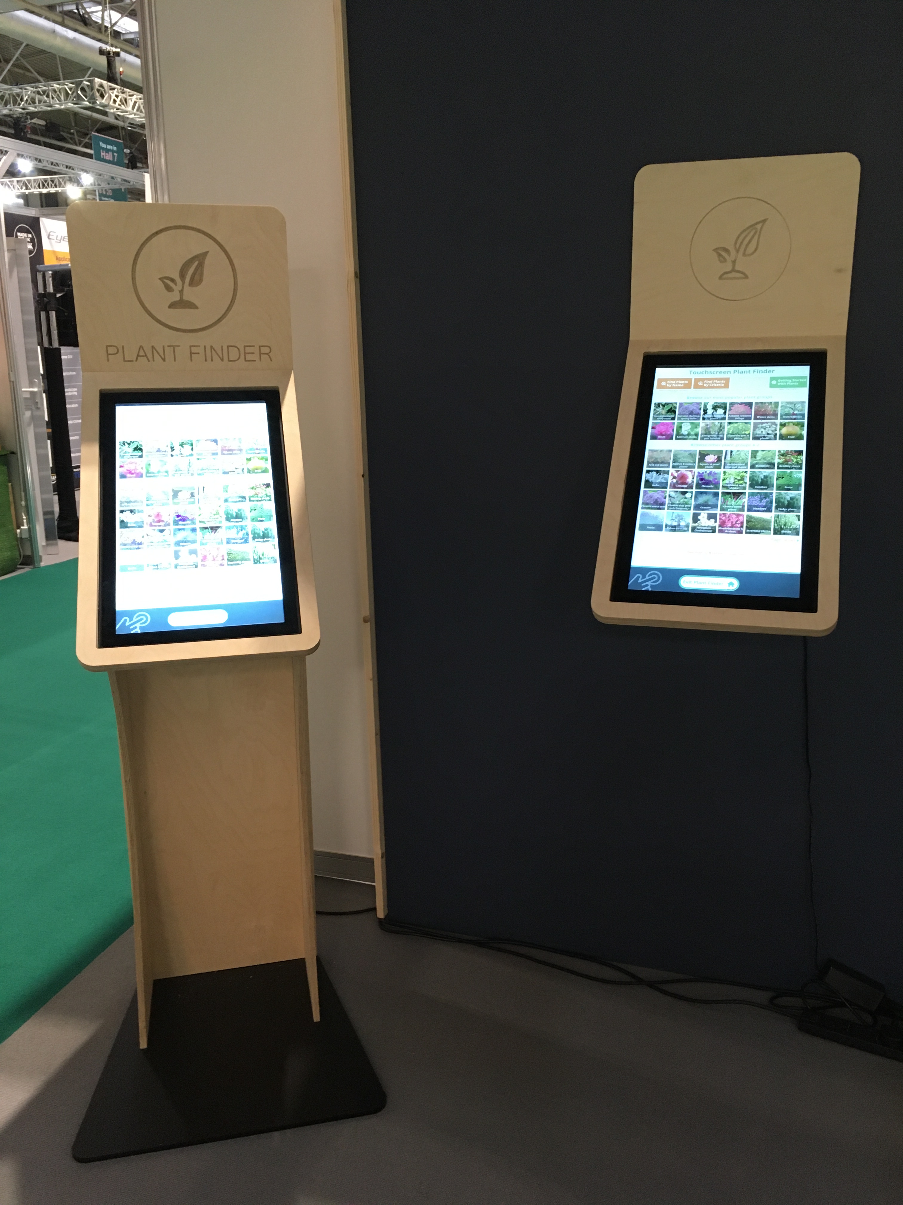 Freestanding/mobile, and wall-mounted 21-inch displays